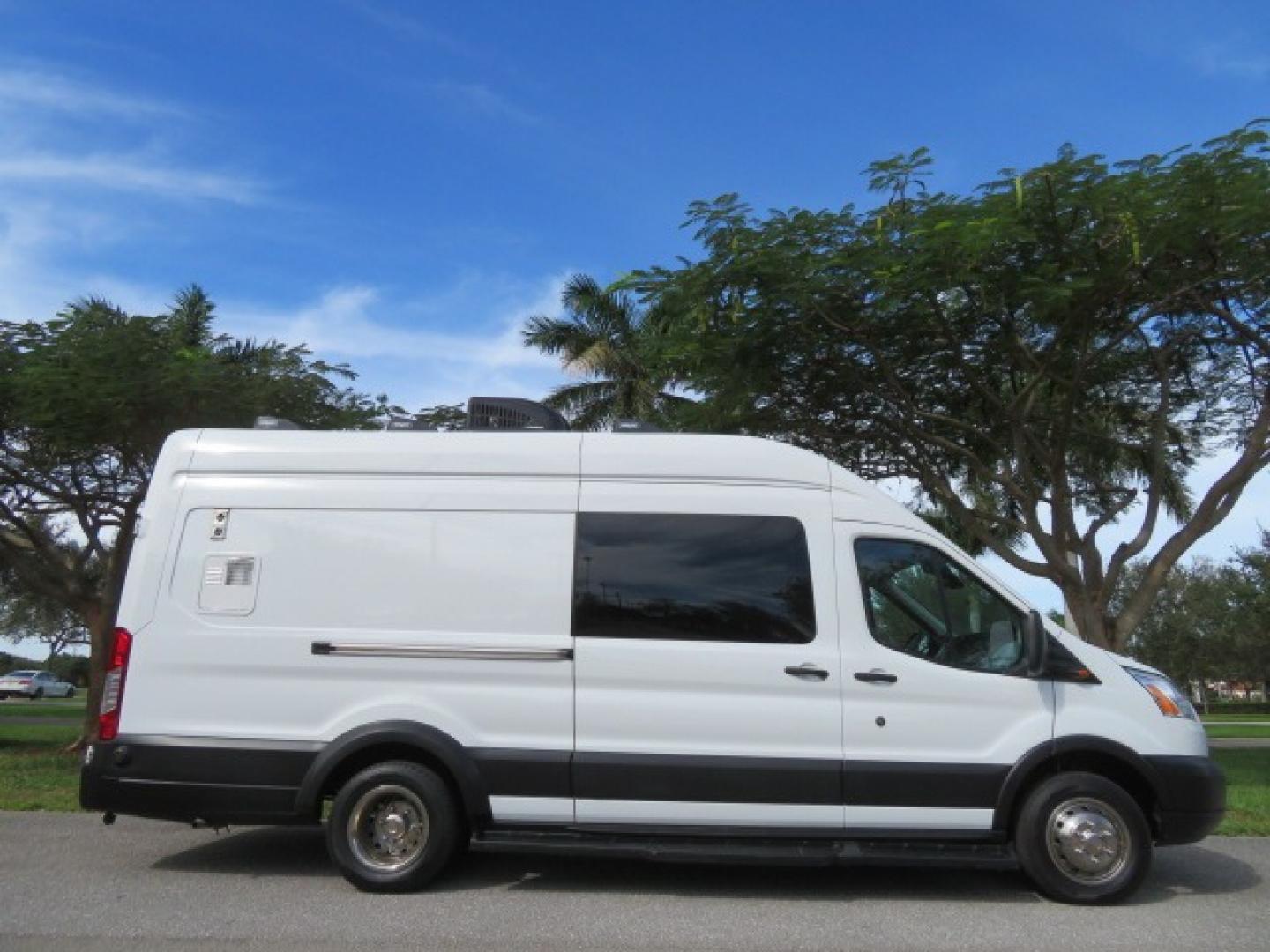 2019 White /Gray Ford Transit (1FTRS4XG0KK) , located at 4301 Oak Circle #19, Boca Raton, FL, 33431, (954) 561-2499, 26.388861, -80.084038 - 2019 Ford Transit T350 High Roof Extended Commercial Dog Grooming Van Wag-n-tails Dyna Groom Conversion fully equipped with everything you need to start your dog grooming business or add to your fleet. Mobile Dog Grooming Van Mobile Grooming Vehicle. Wag-N-Tails Conversion. This van is fully loaded - Photo#1